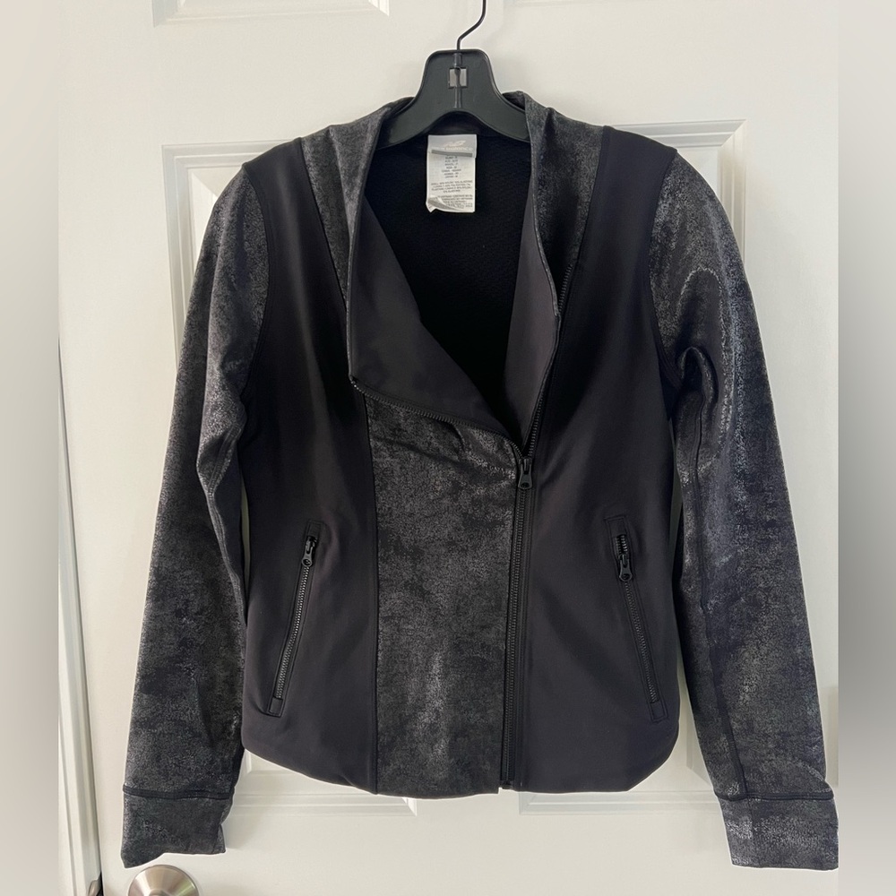 New Balance Black and Gray Women's Bomber Jacket